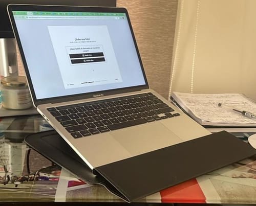 Customer photo review of Funda Notebook Smart Workstation