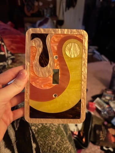 Customer photo review of Summer Nights Light Switch Cover