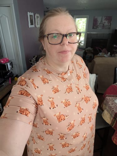 Customer photo review of Ladies Henley Nightgown - Smile