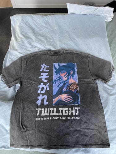 Customer photo review of TASOGARE | Heavy Oversized Tee | Faded Black