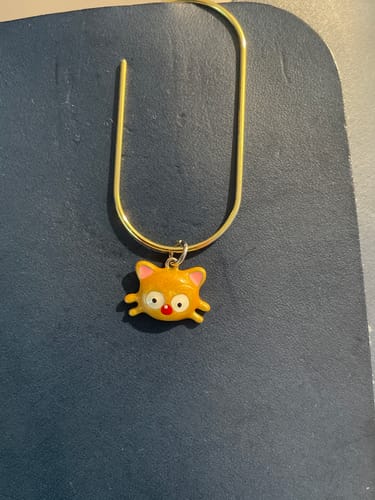 Customer photo review of Orange Cat Charm - Call In Cozy Moments