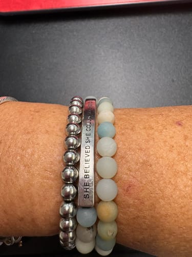 Customer photo review of STACKER - AMAZONITE (POS)