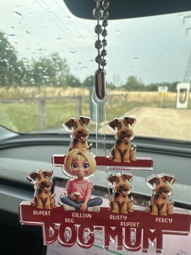 Customer photo review of Personalized Pet Keychain