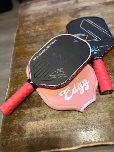 Customer photo review of Graffiti Edge Tape (3 pack) - Pickleball Paddle Edge Tape