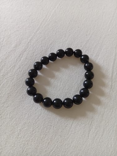 Customer photo review of Bracelet Tourmaline Noire 10mm