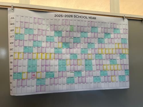 Customer photo review of 2025-26 School Year Calendar