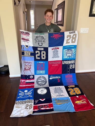 Customer photo review of Premium T Shirt Quilt