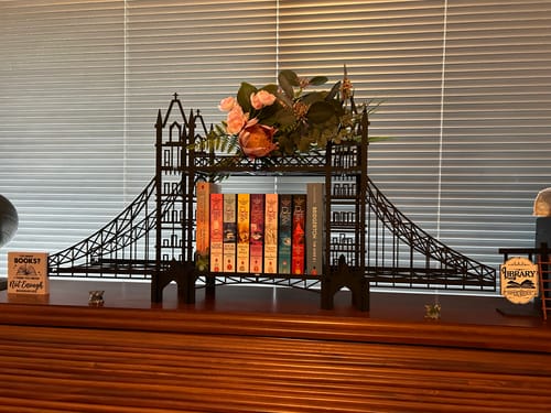Customer photo review of Tower Metal Bridge Shelf