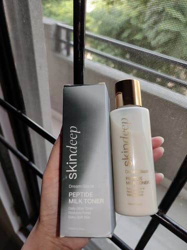 Customer photo review of DREAM GLAZE - Peptide Milk Toner