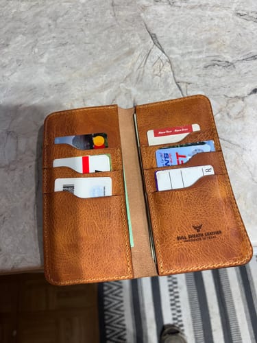 Customer photo review of The Houstonian Long Wallet