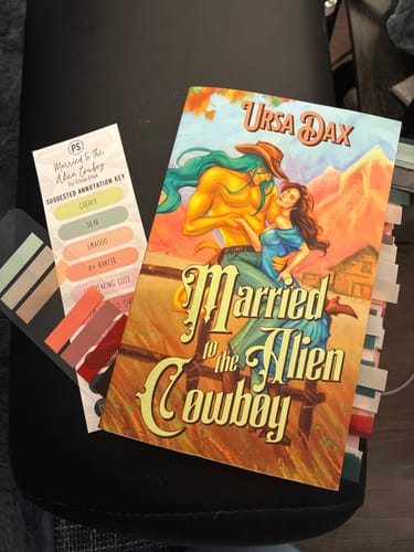 Customer photo review of blind date with a book - ALIEN COWBOY