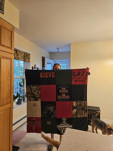 Customer photo review of Premium T Shirt Quilt