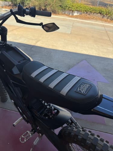 Customer photo review of Custom Seat Cover: Sur-Ron Luna Cycle Float Seat