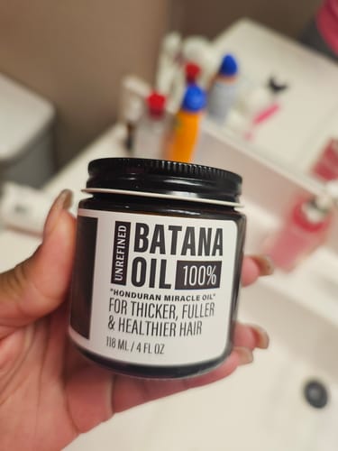Customer photo review of 100% Unrefined Batana Oil 4 oz