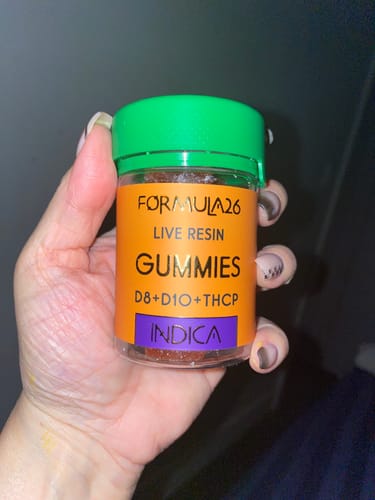 Customer photo review of Formula26 BLACK CHERRY RAZZ 3000mg THC Gummies 20 Count