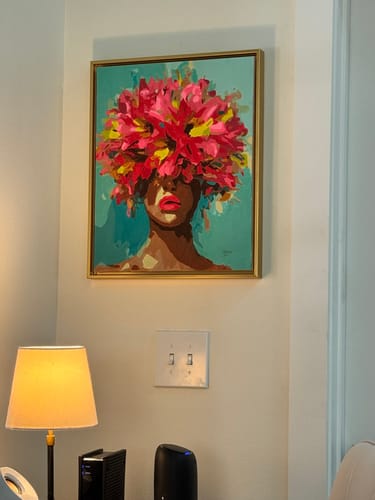 Customer photo review of Flowered Mask