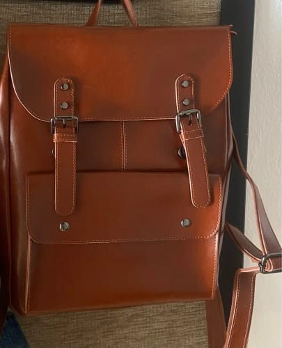 Customer photo review of Sac à dos cuir femme Versailles