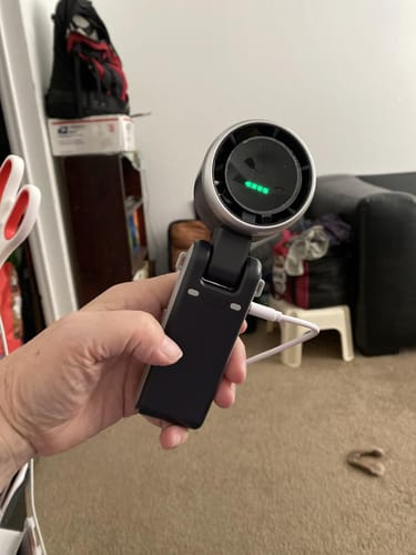Customer photo review of Portable Handheld Turbo Fan