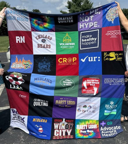 Customer photo review of Premium T Shirt Quilt