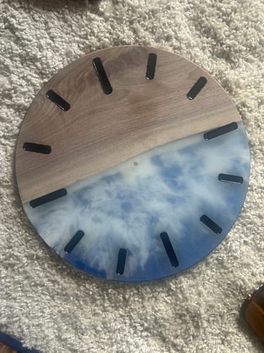 Customer photo review of 16x1" Round Silicone Mold For Epoxy Resin - 16" Circle Mold