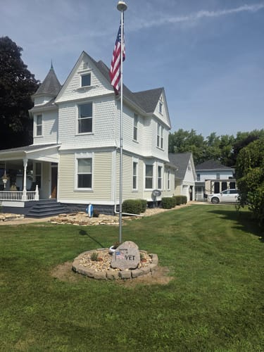Customer photo review of Ultra Heavy Duty American Flag - 2-ply Polyester - Made In USA