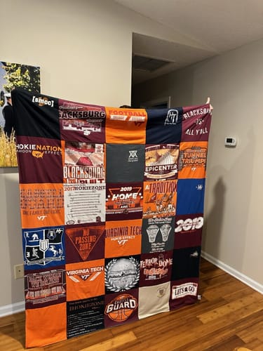 Customer photo review of Premium T Shirt Quilt