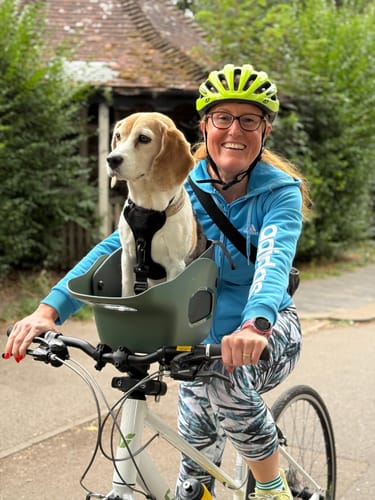 Customer photo review of Kvisp Dog Bike Carrier