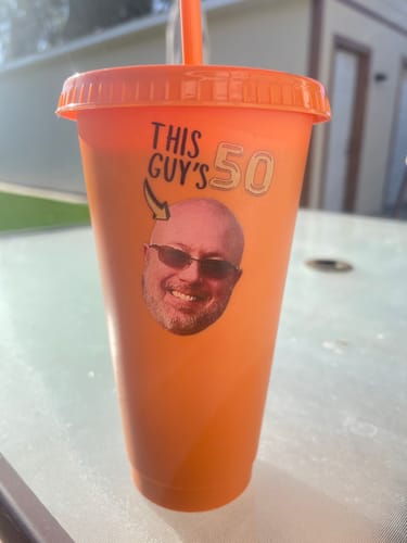 Customer photo review of This Guy's Birthday!