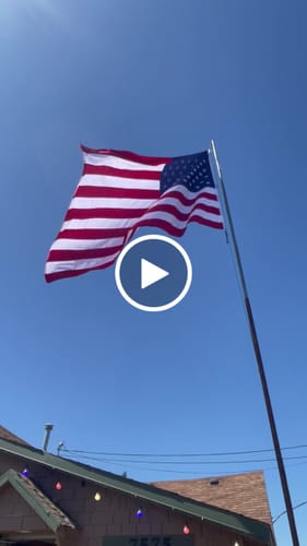 Customer video review of Ultra Heavy Duty American Flag - 2-ply Polyester - Made In USA