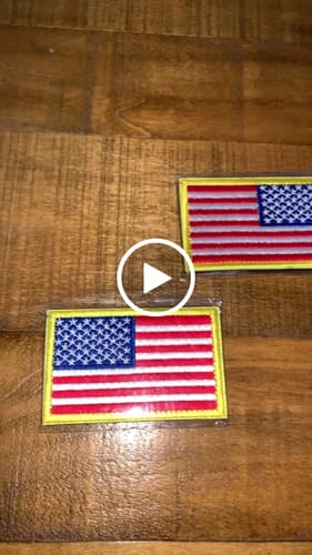 Customer video review of US Flag Military Patches (Combo)