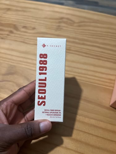 Customer photo review of K-Secret - Sérum SEOUL 1988 Rétinal Liposome 2% + Ginseng Noir - 30ml