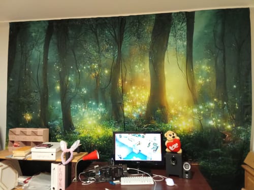Customer photo review of Vorhang Motiv "Märchenwald"
