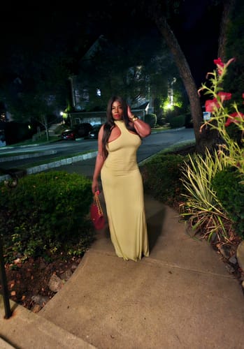 Customer photo review of Naked Racerback Maxi Dress