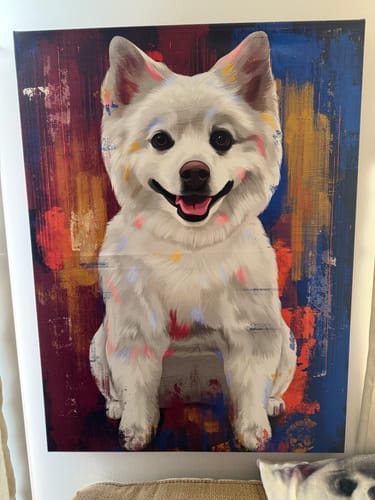 Customer photo review of Custom Pet Portrait - Abstract Style