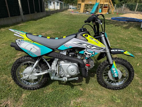 Customer photo review of Custom Seat Cover: 2024 Honda CRF50F