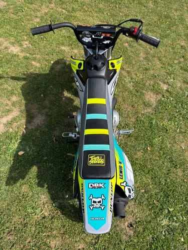 Customer photo review of Custom Seat Cover: 2024 Honda CRF50F