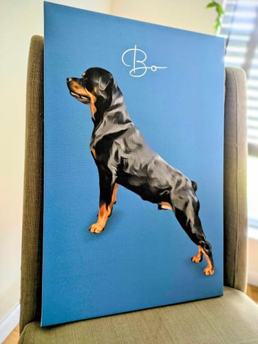 Customer photo review of Pet Art Canvas Wrap
