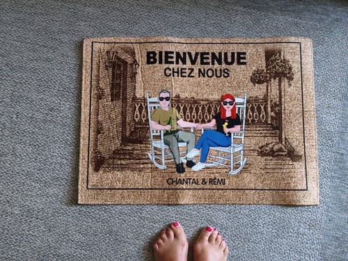 Customer photo review of Chez nous - Couple-Paillasson