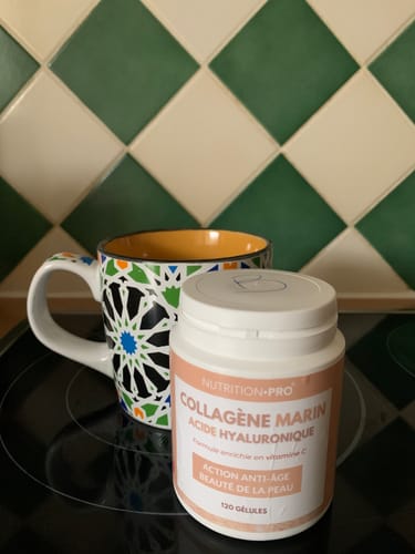 Customer photo review of COLLAGÈNE MARIN HYDROLYSÉ / ACIDE HYALURONIQUE - 120 GÉLULES