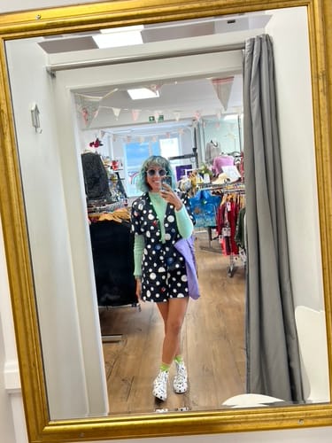 Customer photo review of SPORT PRINT SHORTS