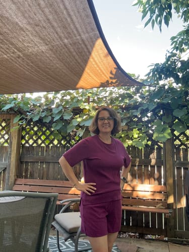 Customer photo review of Delia Ribbed Short Sleeve • Final Sale Deals! - Jam Berry