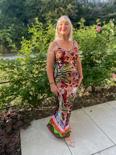 Customer photo review of Maxi Slip Dress / "Lolana"