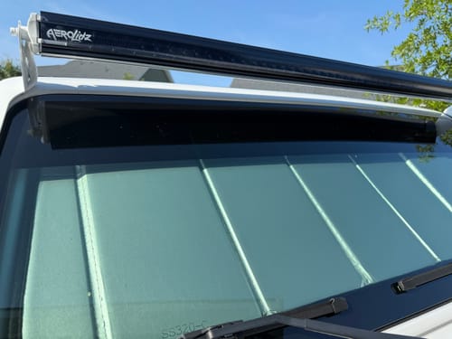 Customer photo review of Aerolidz Dual Row Clear Light Bar Cover - 52” LED Silencer