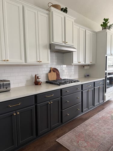 Customer photo review of Serene Cabinet Pulls - Unlacquered Brass Polished