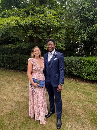 Customer photo review of RENT Anne Louise Boutique Pink Cassini Dress (RRP £167)