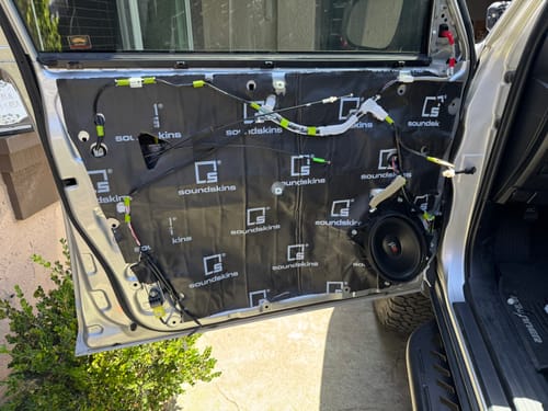 Customer photo review of SoundSkins Global | 2010-2024 Toyota 4Runner 4-Door Sound Deadening Vehicle Specific Kit | SSK-4RNR | 3 Layers (Acoustic Foam, Foil, Rubber Butyl), 23 sq ft
