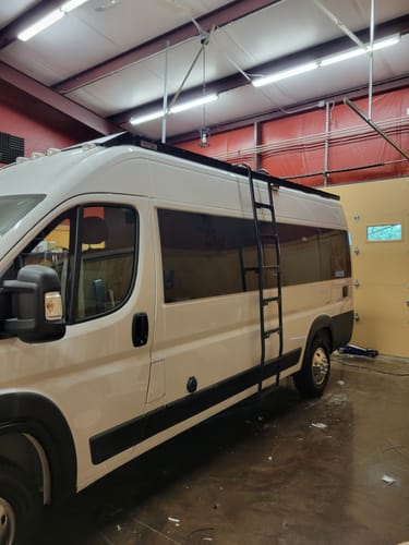 Customer photo review of Ram ProMaster Side Mount Ladder