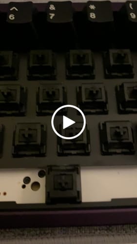Customer video review of HMX K01 LIGHT TACTILE SWITCH FACTORY LUBED (10PCS)