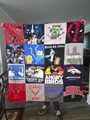 Customer photo review of Premium T Shirt Quilt