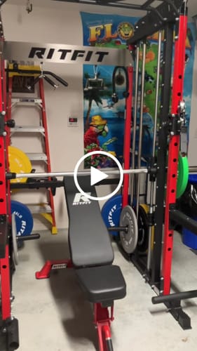 Customer video review of RitFit M1 PRO Smith Machine Home Gym Package Comprehensive All-In-One Workout System